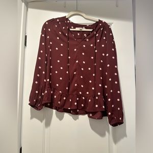 Polka dot blouse